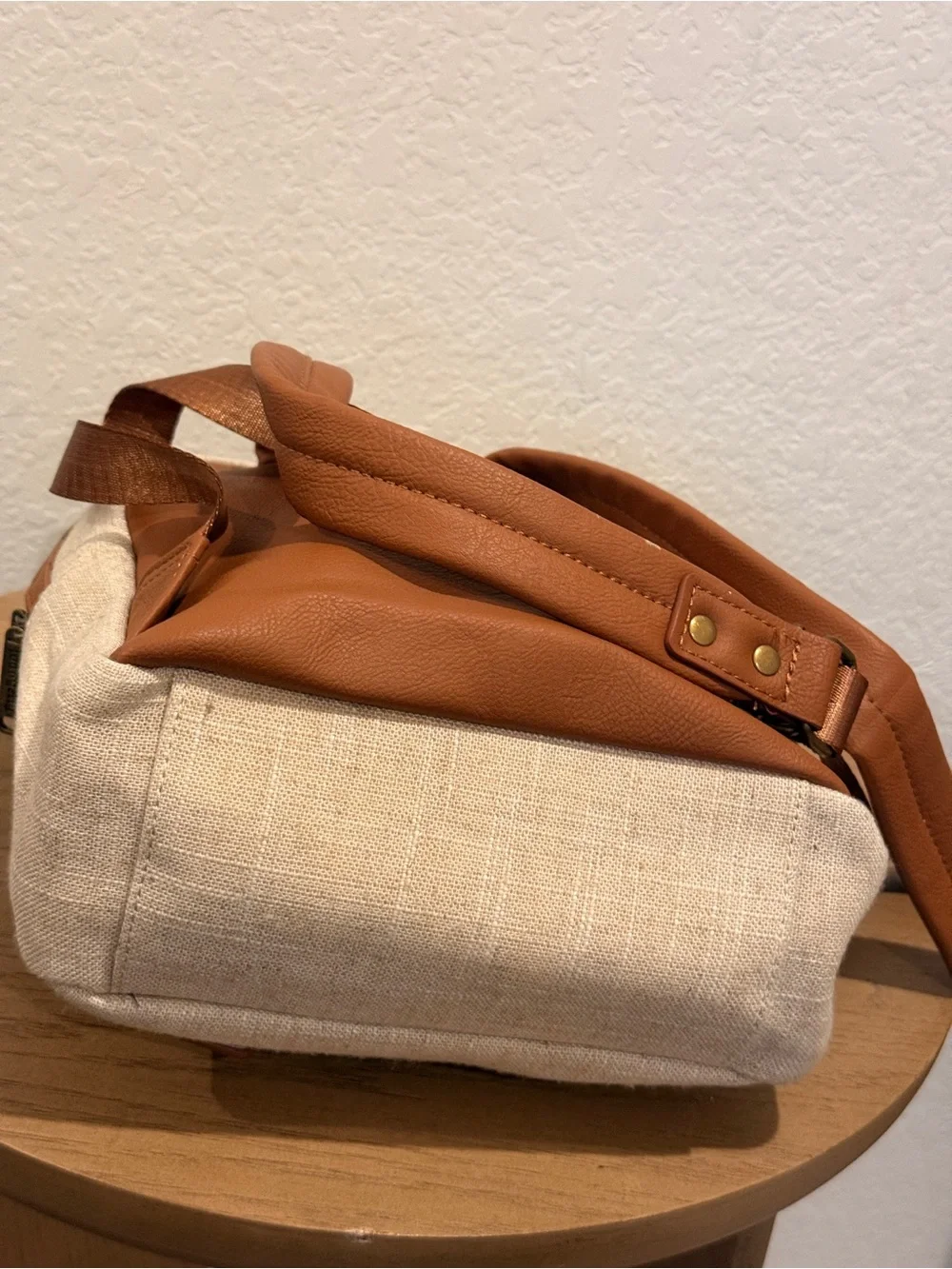 Star Wars The Child (Grogu) Beige Canvas Backpack with‎ Green Accent